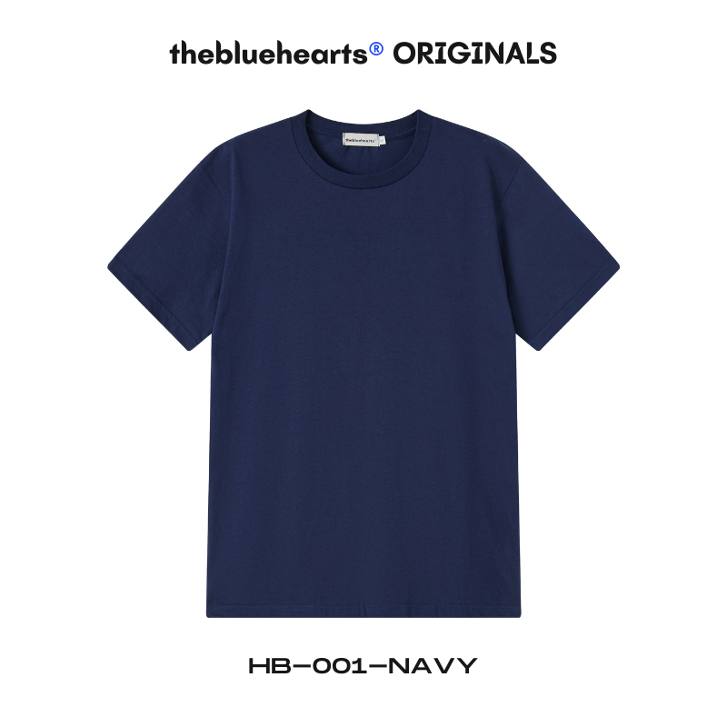 HB-001 thebluehearts® ORIGINALS Basic Regular Fit T-Shirts (4c)